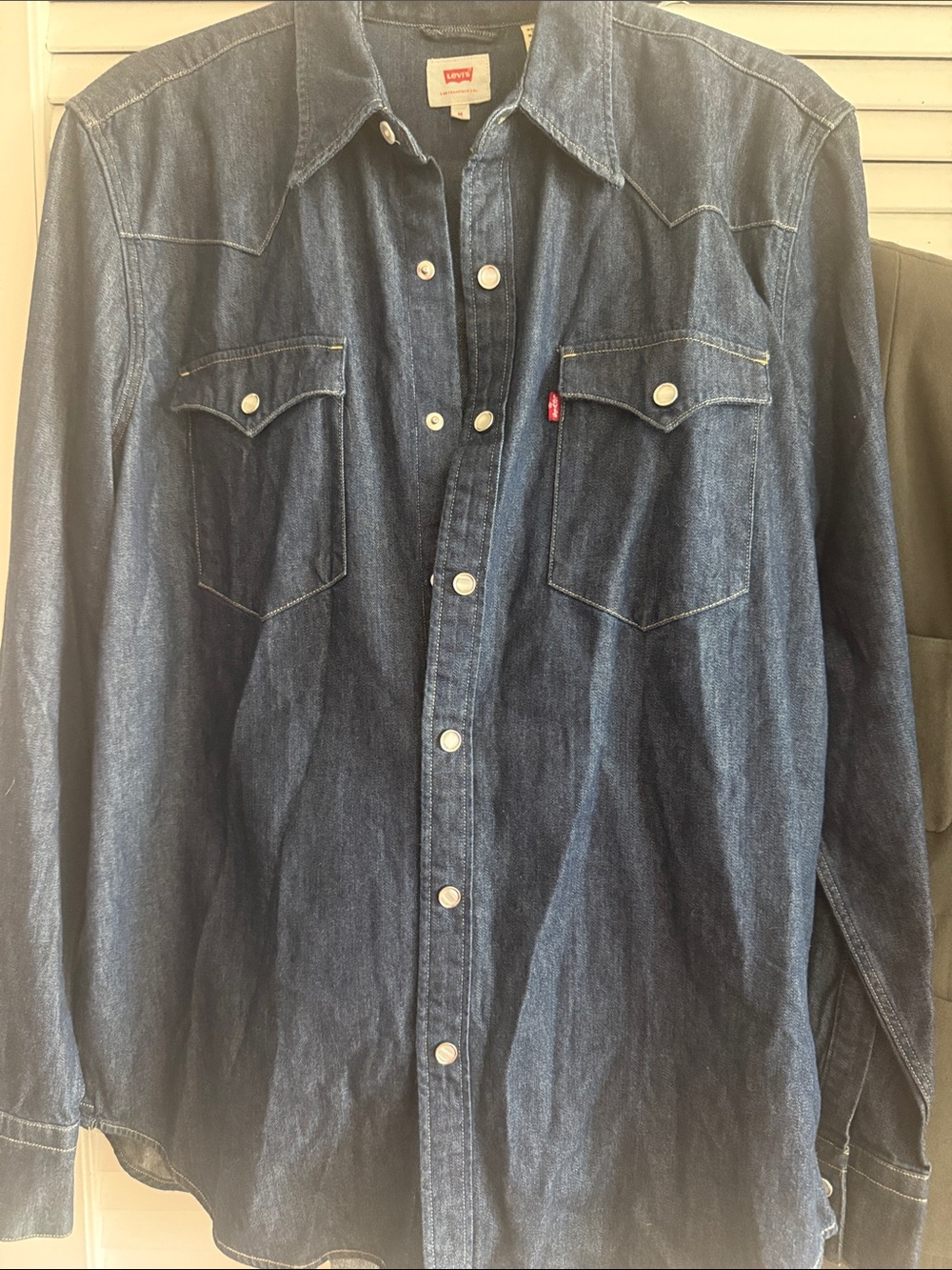 Levi's Indigo Denim Western Shirt Jacket